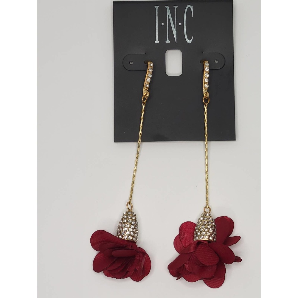 FINAL PRICE!  I.N.C Flower Drop Earrings